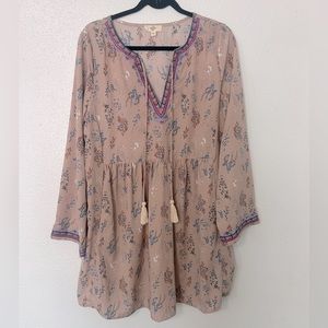 Entro Wildflower Dress with Embroidered Detail